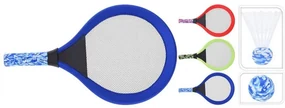 Set de tenis de vară, 2 rachete, minge de spumă și shuttle , mix de culori