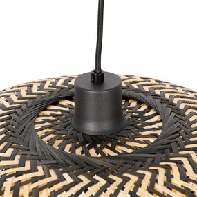 Lampă suspendată orientală din bambus negru 40 cm - Ostrava