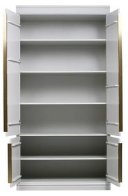 Șifonier din lemn de pin gri deschis cu ușă cu balamale 110x215 cm Organize – BePureHome