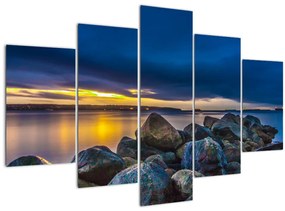 Tablou - Nori de furtună deasupra apei (150x105 cm)