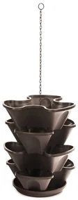 Cascadă suspendată, 4 piese, maro, 43 cm