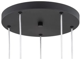 Lustră pe cablu HOLLYWOOD 5xE14/7W/230V neagră Argon 2103