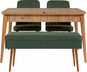 Set de sufragerie Vina Atlantic Pine and Green, 4 piese