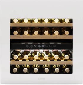 Klarstein Frigider pentru vinuri Rhone 36 Duo, 36 sticle, Control LED, push-to-open, silențios