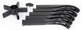 Baza stea metalica KD neagra rezistenta pana la 120 kg