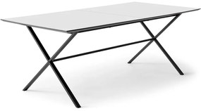 Masă de dining albă extensibilă cu blat alb 100x210 cm Meza – Hammel Furniture