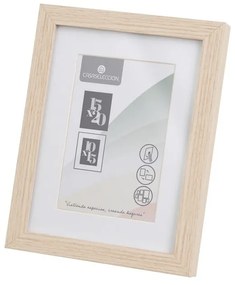 Ramă foto în culoare naturală cu picior de susținere, de agățat 17,5x22,5 cm Sencillo – Casa Selección