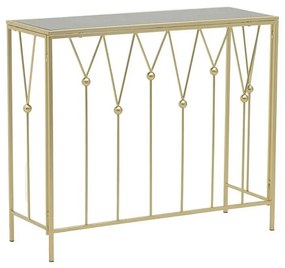 Consola Luxury Golden Black 90 cm x 32 cm x 77 cm