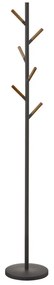Cuier cu detalii din lemn de fag YAMAZAKI Plain Pole Hanger, negru