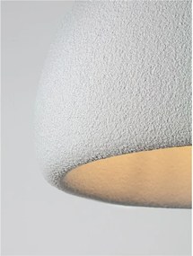 Lustra suspendata cu textura granulata Davo 50cm, gri piatra