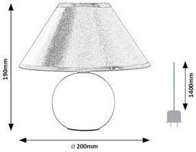 Veioza, lampa de birou design modern Ariel roz
