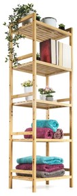 Raftier din bambus G21, 5 etajere, 5 etaje
