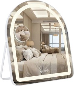 Oglindă LED GLAM White 40x45cm