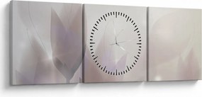 Tablou - Flori de crocus (cu ceas) (90x30 cm)