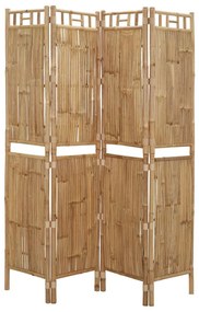 Paravan de camera cu 4 panouri, 160 x 180 cm, bambus 160 x 180 cm, 1