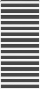 vidaXL Jaluzea tip zebra neagră lățime țesătură 105,9 cm poliester