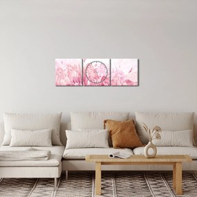 Tablou - Înflorit (cu ceas) (90x30 cm)