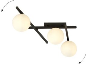 Plafonieră SMART 3xE14/10W/230V negru/alb