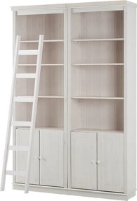 Bibliotecă albă din lemn de pin 148x223 cm Anita – Støraa