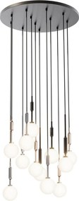 Lustra cu 12 pendule pentru tavane inalte, hol, casa scarii Ero XII multicolor 60