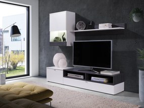 Mobilier living Raha (alb + pin andersen). 1087434