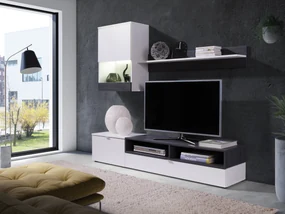 Mobilier living Raha (alb + pin andersen). 1087434