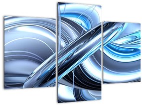 Tabloul cu abstracție albastră (90x60 cm)