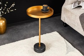 Masuta Laterala, Marmura, Metal, TRAYFUL 60cm