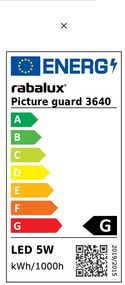 Aplica de perete LED pentru tablou, oglinda, Picture guard 3640 RX