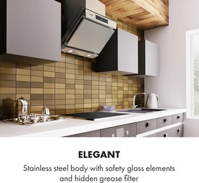 Klarstein Balzac Silent 60, hotă, 250 W, 3 niveluri de putere, 604 m³ / h, LED, EEK A