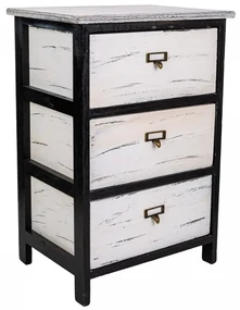 Comoda cu 3 sertare Prier, Creaciones Meng, 40x29x58 cm, lemn de paulownia