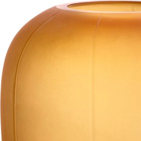 Vas decorativ din sticla design LUX Zenna M, amber