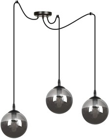 Emibig Gigi lampă suspendată 3x40 W negru 9373