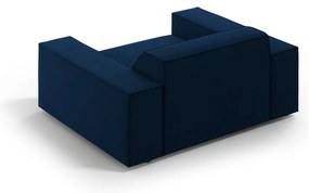 Fotoliu albastru închis cu tapițerie din catifea Jodie – Micadoni Home