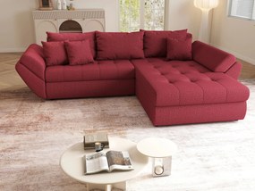 Colțar extensibil dumonde cu ladă de depozitare si sezut confortabil din spuma high-density, Loana Enjoy Winery II 270x185 cm