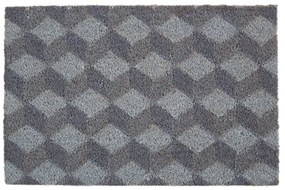 Covoraș de intrare din fibre de nucă de cocos 40x60 cm Grey Cube – Premier Housewares