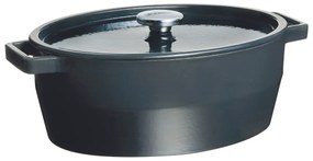 Pyrex Cratiță din fontă cu capac 6 l, 33 x 25 cm,gri, 6 l