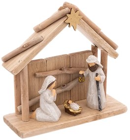 Scenă de Crăciun, din lemn