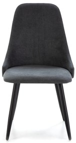 Scaune de dining gri-închis 4 buc. Mani – Marckeric
