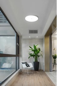 Plafonieră LED de tavan cu senzor de amurg și mișcare MORETTI 24W/230V Ø 30 cm IP40 6500K