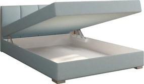 Pat boxspring 140x200, mentă, RIANA KOMFORT