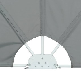Copertina laterala pliabila de terasa, gri, 400x200 cm Gri, 400 x 200 cm