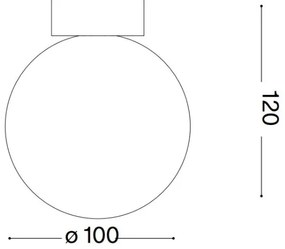 Aplică LED Ideal Lux CARTA 1xG9/3W/230V d. 10 cm alb