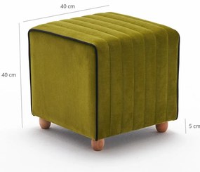 Taburet Mona Pouf Verde