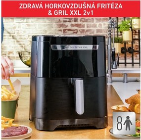 Air fryer negru Easy Fry &amp; Grill XXL EY801815 – Tefal