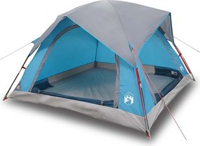 vidaXL Cabină cort de camping, 4 persoane, albastru, impermeabil