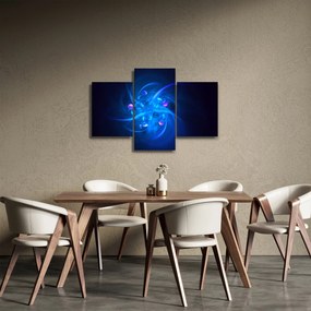 Tabloul modern cu abstracțiune albastră (90x60 cm)
