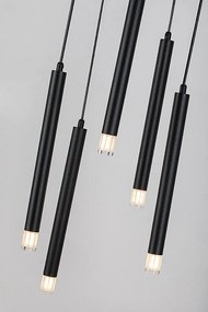 Lustra suspendata stil minimalist Ramira 5L negru