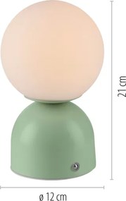Schöner Wohnen 19218-43 - Lampă de masă LED RUDI, dimabilă, LED/1,2W/5V, verde