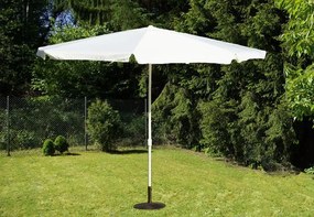 Umbrelă Garth cu mâner - alb, 4 m